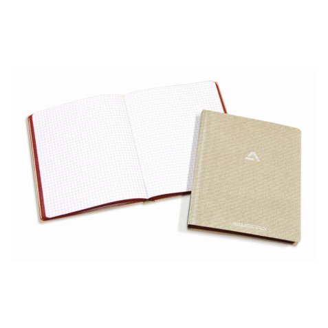 Linen notebook grey 22 x 14,5 cm