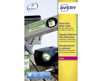 Etiquetas blancas láser Avery 99,1 x 38,1 mm L7063 - Paquete de 20 hojas