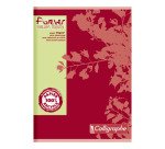 Cahier recyclé piqué Clairefontaine Forever - 17 x 22 cm - petits carreaux - 96 pages