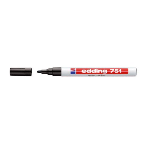 Rotulador permanente edding 751 negro