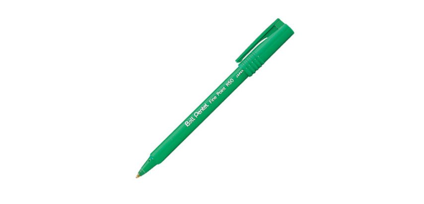 Stylo feutre Pentel Ball R50 à capuchon pointe 0,8 mm - écriture fine