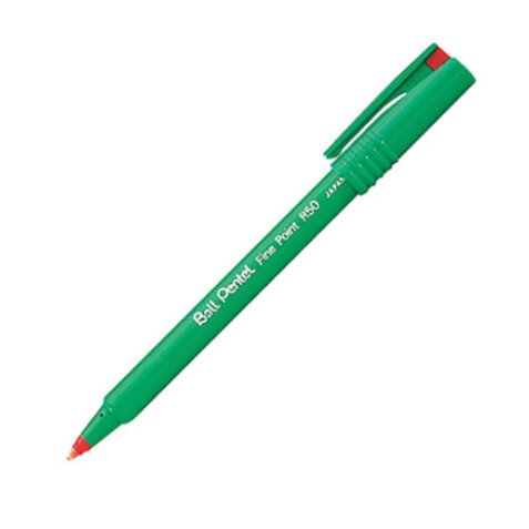 Stylo feutre Pentel Ball R50 à capuchon pointe 0,8 mm - écriture fine