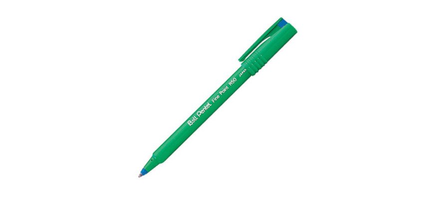 Stylo feutre Pentel Ball R50 mit Kappe, 0,8 mm Spitze - feine Schrift