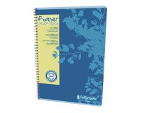 Cahier recyclé spirale Clairefontaine Forever - A4 21 x 29,7 cm - petits carreaux - 180 pages