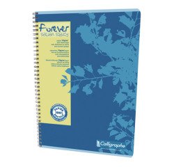Schrift spiraalbinding Clairefontaine Forever gerecycleerd A4 21 x 29,7 cm geruit 180 pagina's