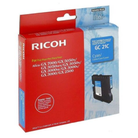 Ricoh GC21 cartouches couleurs séparées pour imprimante gel d'encre