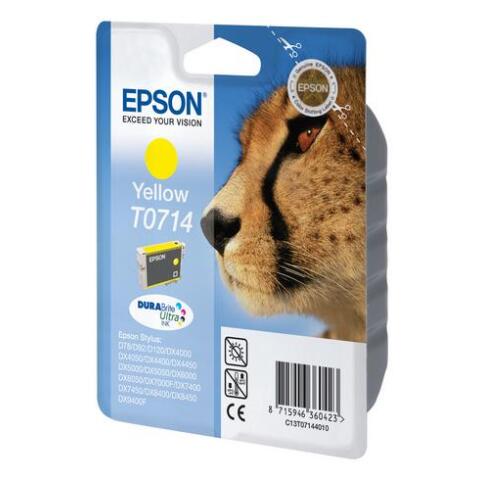 Epson T071 cartucho original Amarillo (270 páginas)