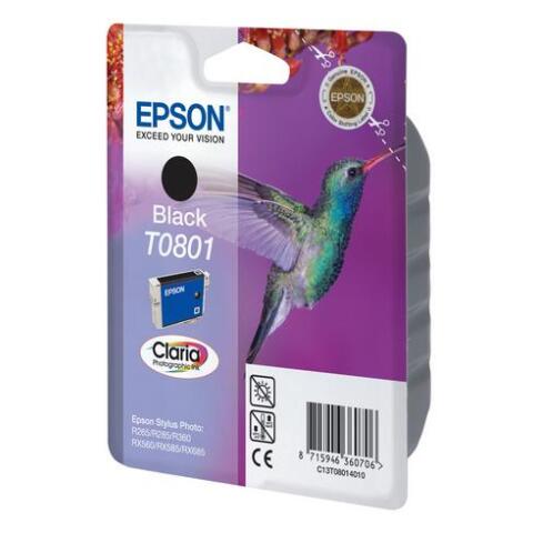 Epson T0801 cartucho original negro (400 páginas)