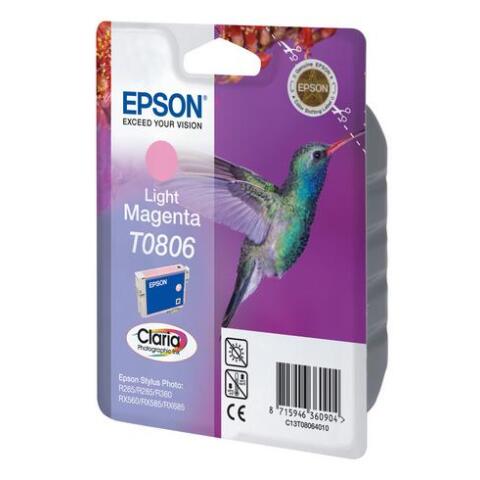 Epson T0806 cartucho original magenta claro (400 páginas)