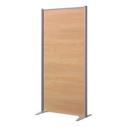 Scheidingswand B-Zen - Antibacterieel hout - L 81 x H 160 cm - Vaste voet