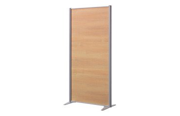 Trennwand B-Zen - antibakterielles Holz - B 81 x H 160 cm - Fester Standfuß