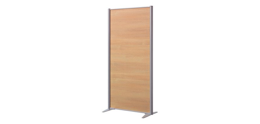 Cloison de séparation pleine B-Zen - L 81 x H 160 cm - Bois antibactérien