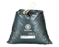 Bolsas de basura con Autocierre Bruneau 30 micras 100L - Paquete de 100 bolsas 