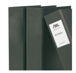 Porta etiquetas adhesivo 3L 46 x 75 mm transparente paquete de 6