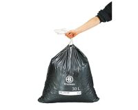 Bolsas de basura con Autocierre Bruneau 25 micras 30L - Paquete de 100 bolsas 