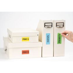 Etiquetas removibles para inkjet y láser 63,5 x 33,9 mm color - Caja de 480