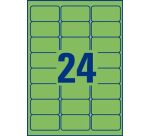 Pak van 480 verwijderbare etiketten voor inkjet en laser 63,5 x 33,9 mm