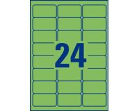 Etiquetas removibles para inkjet y láser 63,5 x 33,9 mm color - Caja de 480