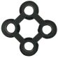 Fastenings for rubber duckboard - pack of 10