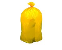 Bolsas de basura Amarillo  sin Autocierre 15 micras 25L - Rollo de 25 bolsas