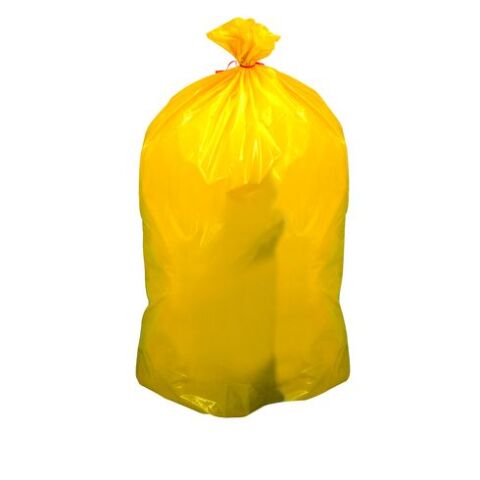 Bolsas de basura Amarillo sin Autocierre 15 micras 25L - Rollo de 25 bolsas