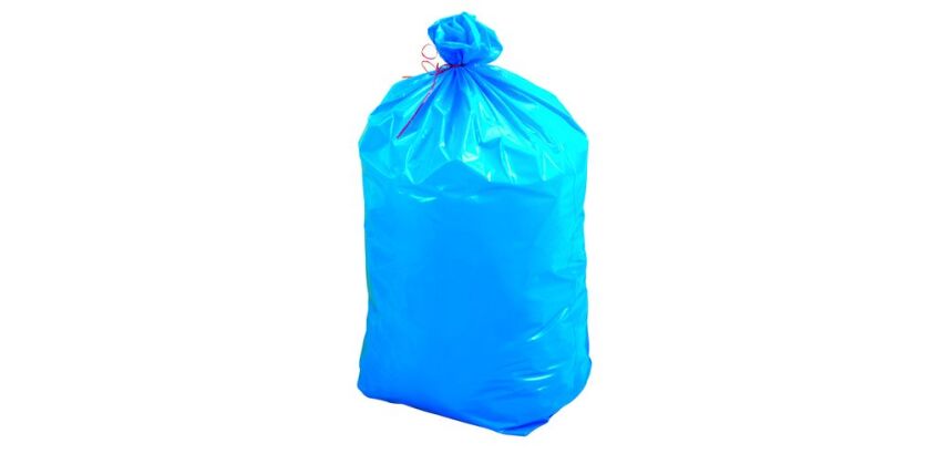 Sac poubelle 110 litres opaque Tri sélectif bleu - 200 sacs