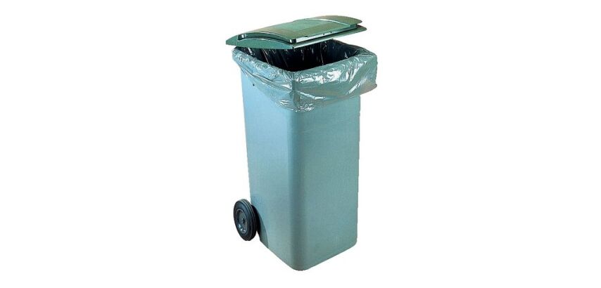 Housse conteneurs gris 750 litres - Carton de 50