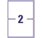 Etiquette ultra résistante laser 199.6 x 139 mm Avery L7068-20 blanche - Pochette de 40