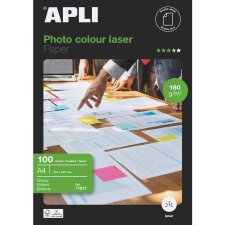 Papel Fotográfico para impresoras láser brillante A4 160 g Apli