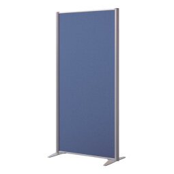 Cloison acoustique pleine B-Zen - Tissu - Pied fixe couleur aluminium