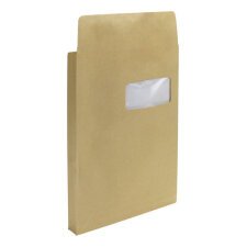 Doos met 50 bruine kraft zak-enveloppen 115g 229x324