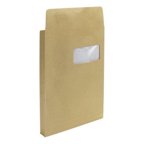 Doos met 50 bruine kraft zak-enveloppen 115g 229x324