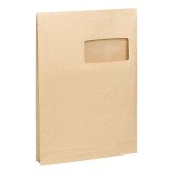 Pack von 50 Versandtaschen mit Sichtfenster 229 x 324 mm Balg 3 cm