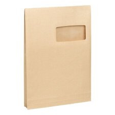 Pack von 50 Versandtaschen mit Sichtfenster 229 x 324 mm Balg 3 cm