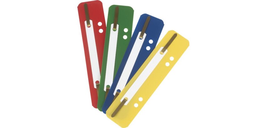 Relieur d'archives à lamelle Esselte 8 cm couleurs assorties- Boîte de 100