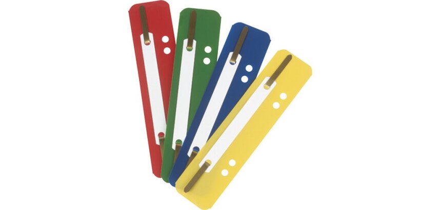 Relieur d'archives à lamelle Esselte 8 cm couleurs assorties- Boîte de 100