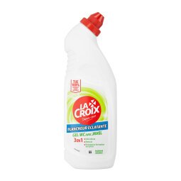 Gel WC 3 en 1 La Croix javel Blancheur Eclatante - Flacon de 750 ml