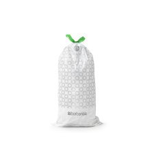 Sac poubelle 23/30 litres à liens coulissants Brabantia G blanc - 20 sacs