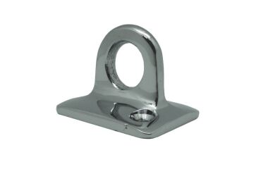 Soporte de pared cromado para cuerda 