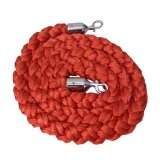 Red braided rope for guide pole