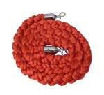 Corde tressée rouge pour poteau de guidage