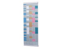 Planificador de oficina con tarjetas T indice 2 - 5 columnas  - Nobo