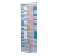 Planificador de oficina con tarjetas T indice 2 - 5 columnas  - Nobo