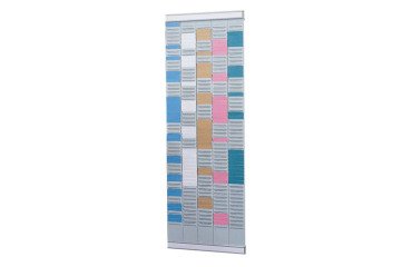 Planificador de oficina con tarjetas T indice 2 - 5 columnas  - Nobo