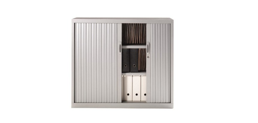 Armario de oficina metálico monobloc Nueva Generación Clásicos Alt. 50 x An. 102 cm Puertas persiana 