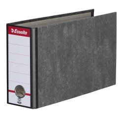 Lever arch file, grey, format A5, back 8 cm