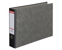 Archivador de palanca de cartón Esselte estilo italiano A3, lomo de 8 cm, color gris