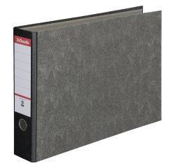Archivador de palanca de cartón Esselte estilo italiano A3, lomo de 8 cm, color gris