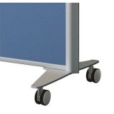 Mobile foot for acoustic partition