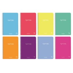 Cuaderno Plastipac 80 hojas Folio Surtido